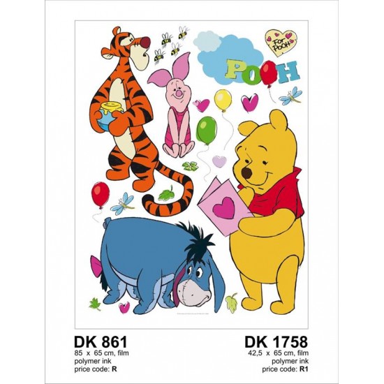 861DK ΑΥΤΟΚΟΛΛΗΤΟ ΤΟΙΧΟΥ R DISNEY A&G  