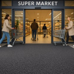 ΠΛΑΣΤΙΚΟ ΔΑΠΕΔΟ SPAGHETTI 12mm DARK GREY 1.22M NewPlan