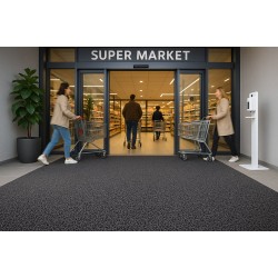 ΠΛΑΣΤΙΚΟ ΔΑΠΕΔΟ SPAGHETTI 12mm DARK GREY 1.22M NewPlan